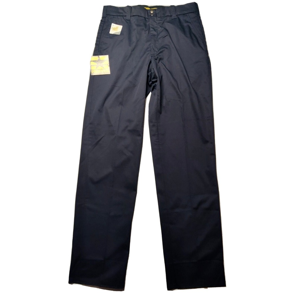PROPPER Public Safety Men 36X36 Unhemmed Blue Uniform Chino Pants NEW